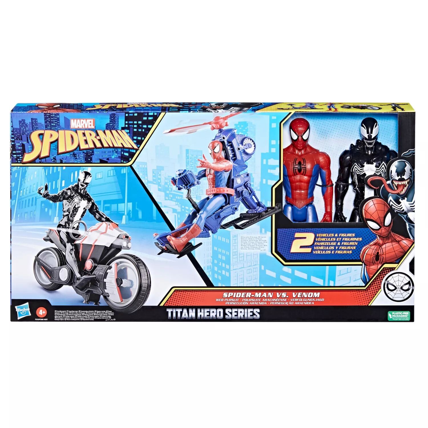 Набор из 2 фигурок героев и транспортных средств Marvel Spider-Man от Hasbro Hasbro
Набор из 2 фигурок героев и транспортных средств Marvel Spider-Man от Hasbro Hasbro