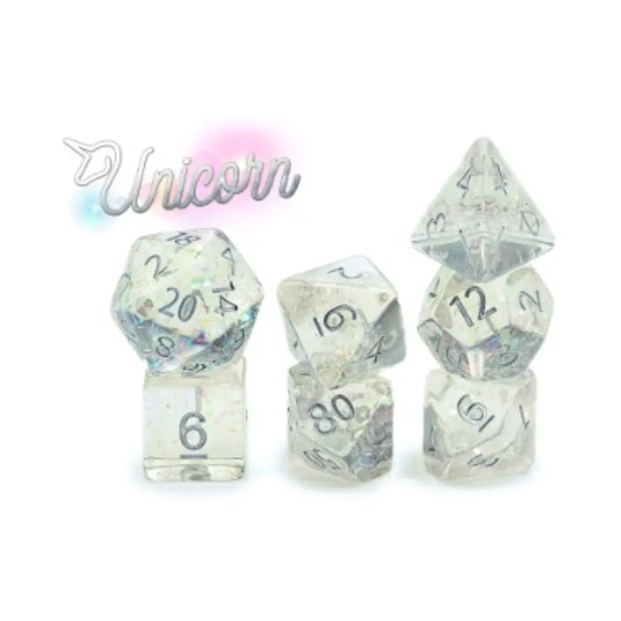 Голографический поли-набор - Единорог (7), Miscellaneous Dice & Accessories (Gate Keeper Games)
Голографический поли-набор - Единорог (7), Miscellaneous Dice & Accessories (Gate Keeper Games)