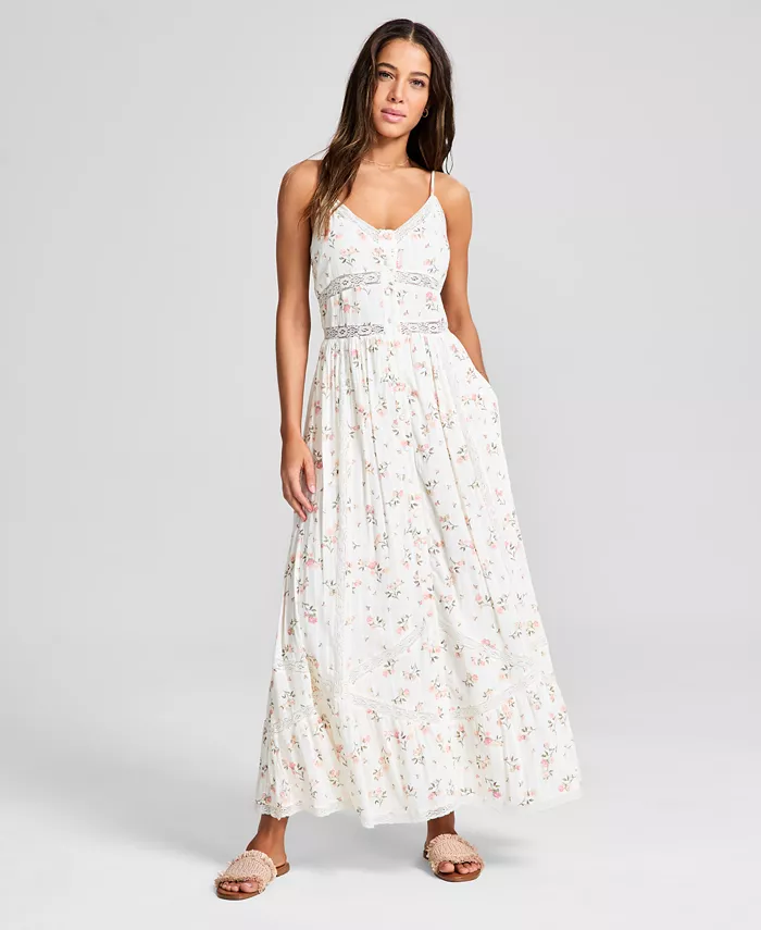 Женское макси-платье с вставками из кружева, силуэт "приталенное с расклешенной юбкой" And Now This, белый
Женское макси-платье с вставками из кружева, силуэт "приталенное с расклешенной юбкой" And Now This, белый