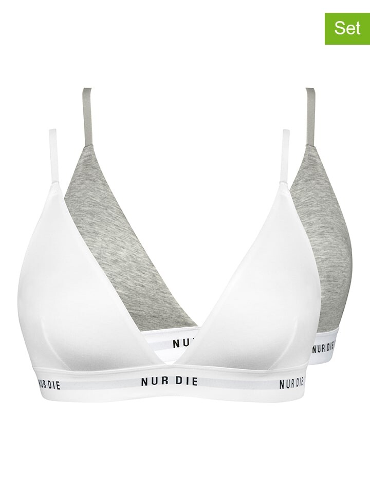 Бюстгальтер Nur Die 2er Set Soft BH, цвет grau/weiß
Бюстгальтер Nur Die 2er Set Soft BH, цвет grau/weiß