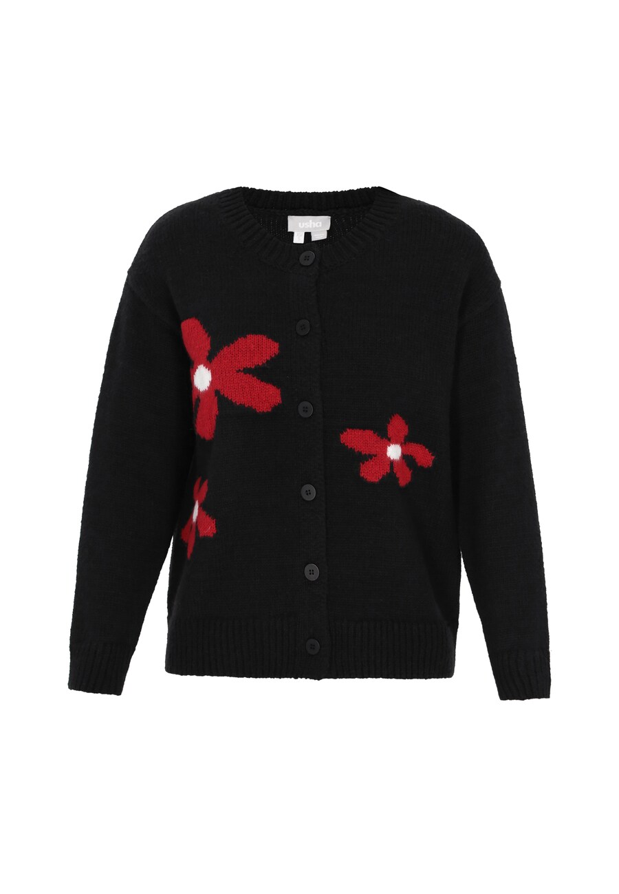Вязаный кардиган Usha, черный
Вязаный кардиган Usha, черный