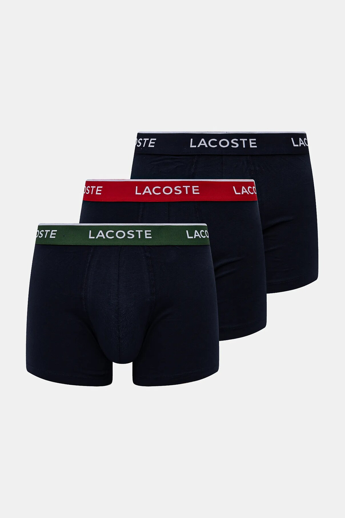 3 пары боксеров Lacoste, темно-синий 
3 пары боксеров Lacoste, темно-синий
