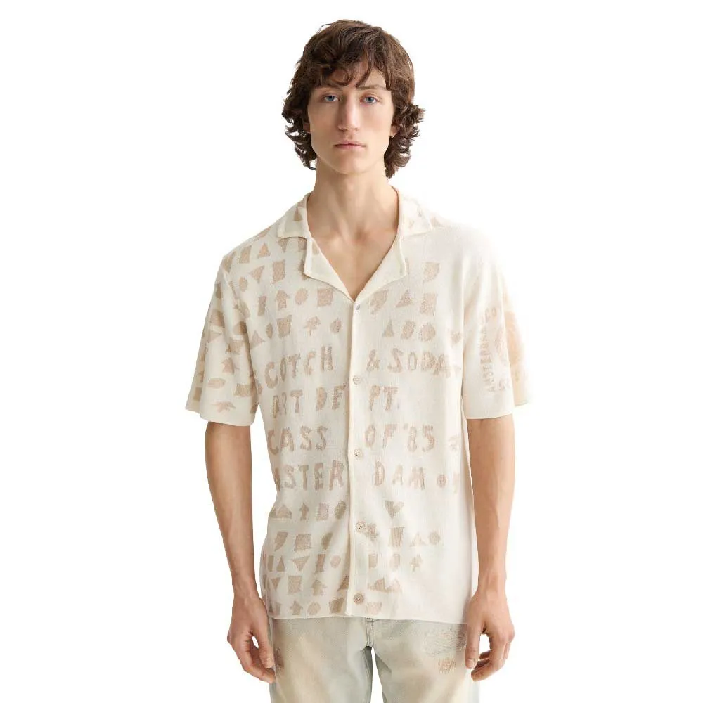 Рубашка с коротким рукавом Scotch & Soda Jacquard Knitted, бежевый
Рубашка с коротким рукавом Scotch & Soda Jacquard Knitted, бежевый