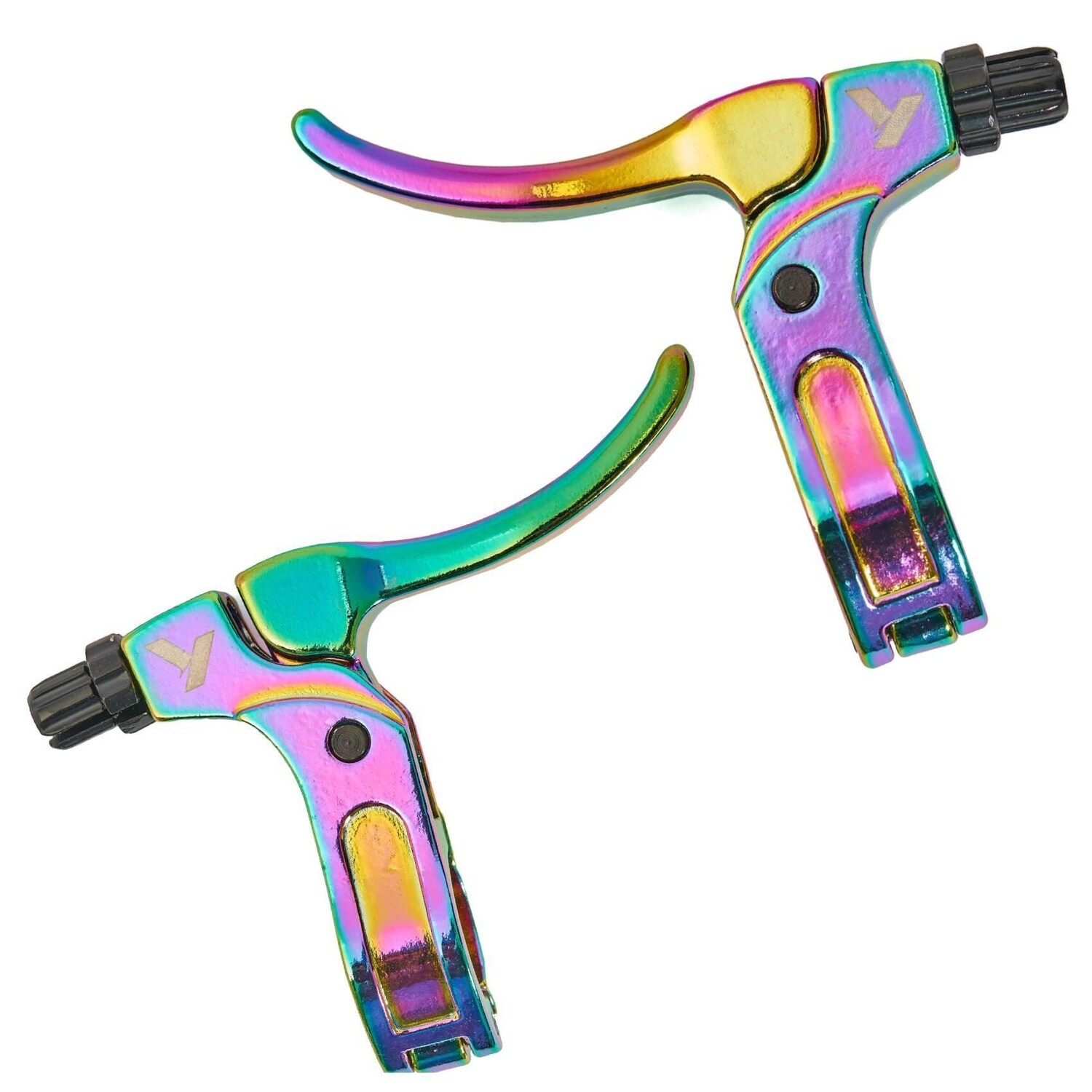 Комплект тормозных рычагов Khebikes KHE Radius BMX Brake Lever Oil Slick SET, красочный 
Комплект тормозных рычагов Khebikes KHE Radius BMX Brake Lever Oil Slick SET, красочный