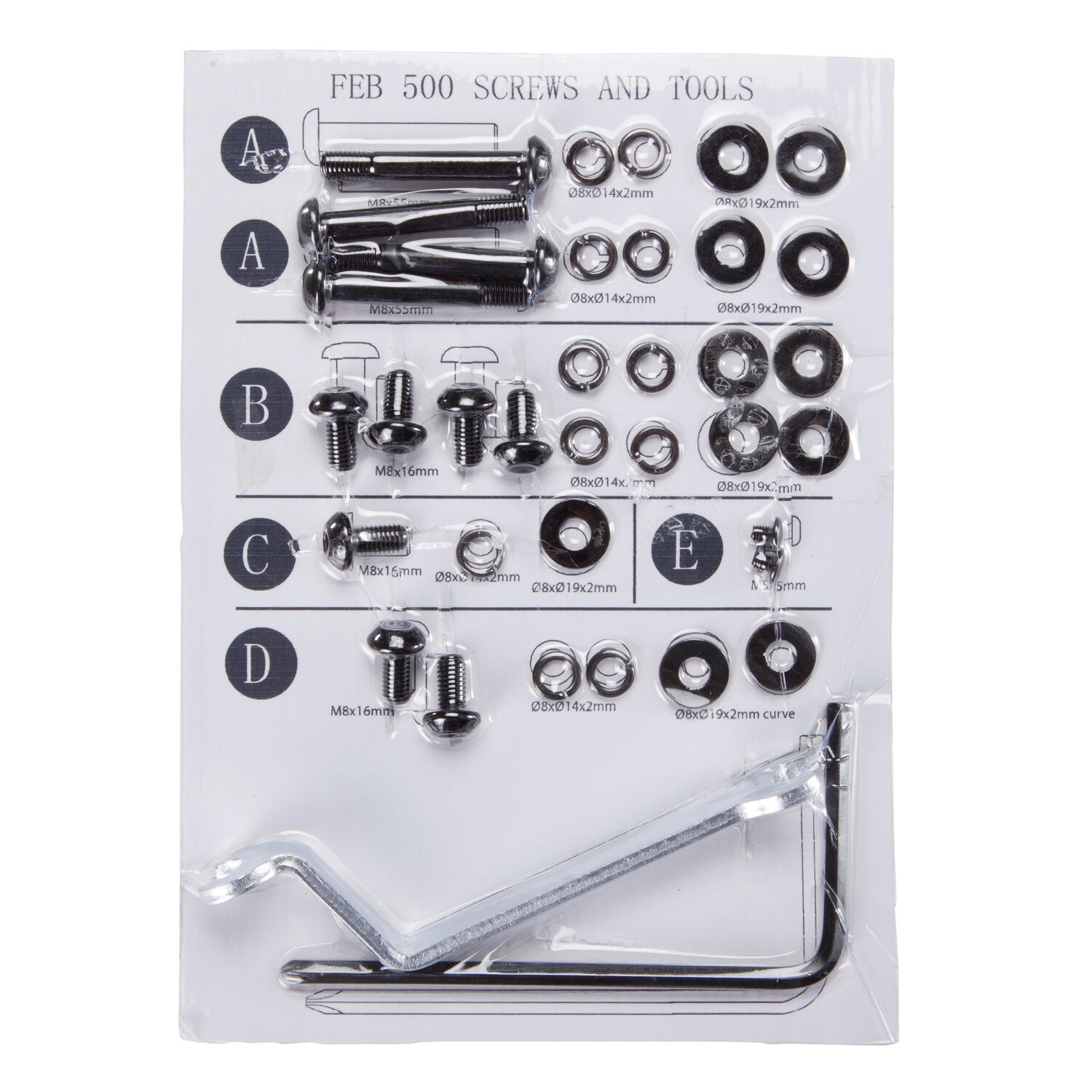 Набор винтов FEB 500 SP DOMYOS 
Набор винтов FEB 500 SP DOMYOS