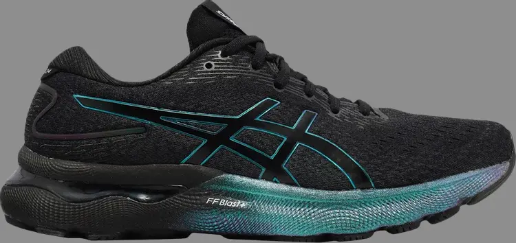 Кроссовки gel nimbus 24 platinum 'black iridescent' Asics, черный 
Кроссовки gel nimbus 24 platinum 'black iridescent' Asics, черный