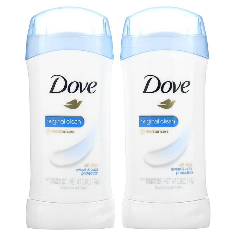 Невидимый твердый дезодорант Dove Original Clean, 2 шт по 74 г
Невидимый твердый дезодорант Dove Original Clean, 2 шт по 74 г