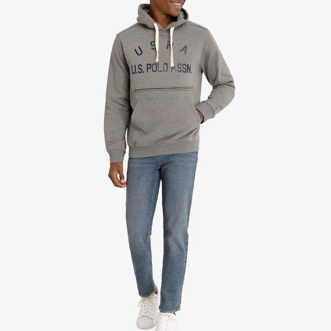 Худи с капюшоном Us polo assn., серый
Худи с капюшоном Us polo assn., серый
