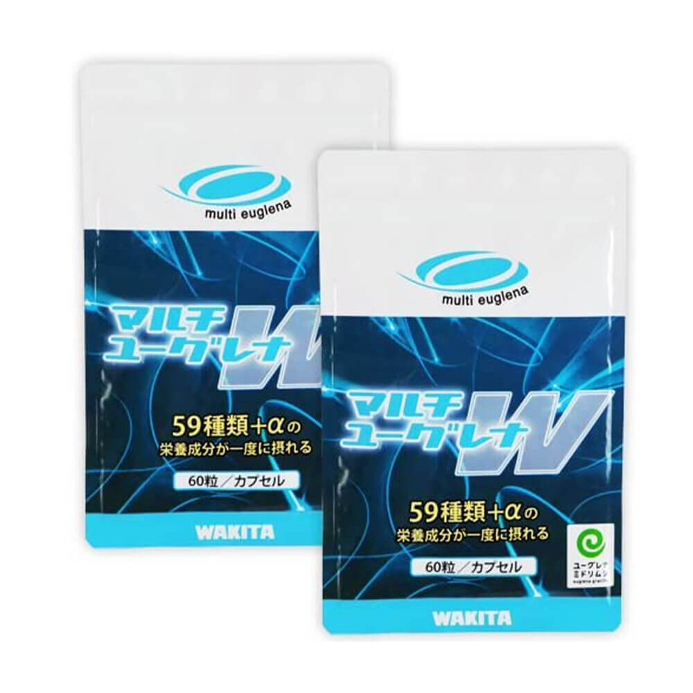 Набор пищевых добавок Wakita Multi Euglena W, 60х2 таблеток
Набор пищевых добавок Wakita Multi Euglena W, 60х2 таблеток