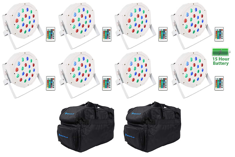 (8) Rockville BATTERY PAR 50 Белый перезаряжаемый светодиодный прожектор DMX DJ + сумки (8) BATTERY PAR 50 WHITE+(2) RLB30
(8) Rockville BATTERY PAR 50 Белый перезаряжаемый светодиодный прожектор DMX DJ + сумки (8) BATTERY PAR 50 WHITE+(2) RLB30