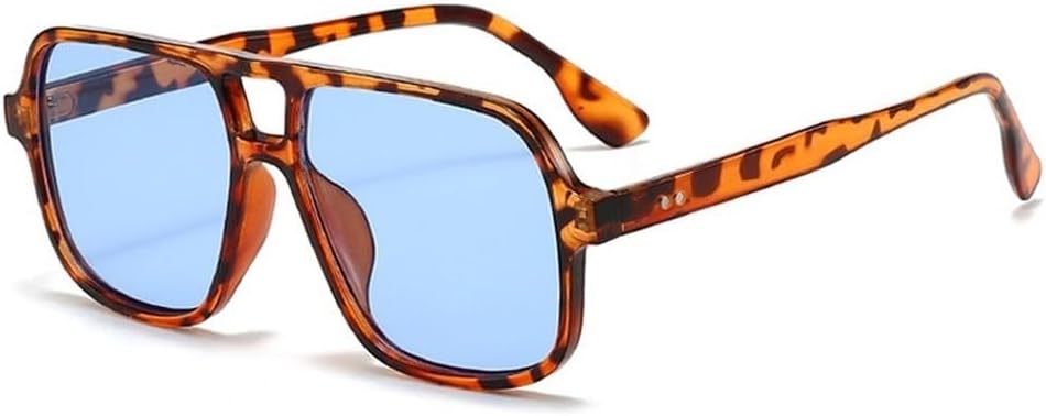 Ретро-солнцезащитные очки с двойной перемычкой, квадратной формы, женские, модные, с леопардовым принтом, трендовые мужские, с заклепками, конфетного цвета, солнцезащитные очки UV400 SKFGNX, Leopard Blue
Ретро-солнцезащитные очки с двойной перемычкой, квадратной формы, женские, модные, с леопардовым принтом, трендовые мужские, с заклепками, конфетного цвета, солнцезащитные очки UV400 SKFGNX, Leopard Blue