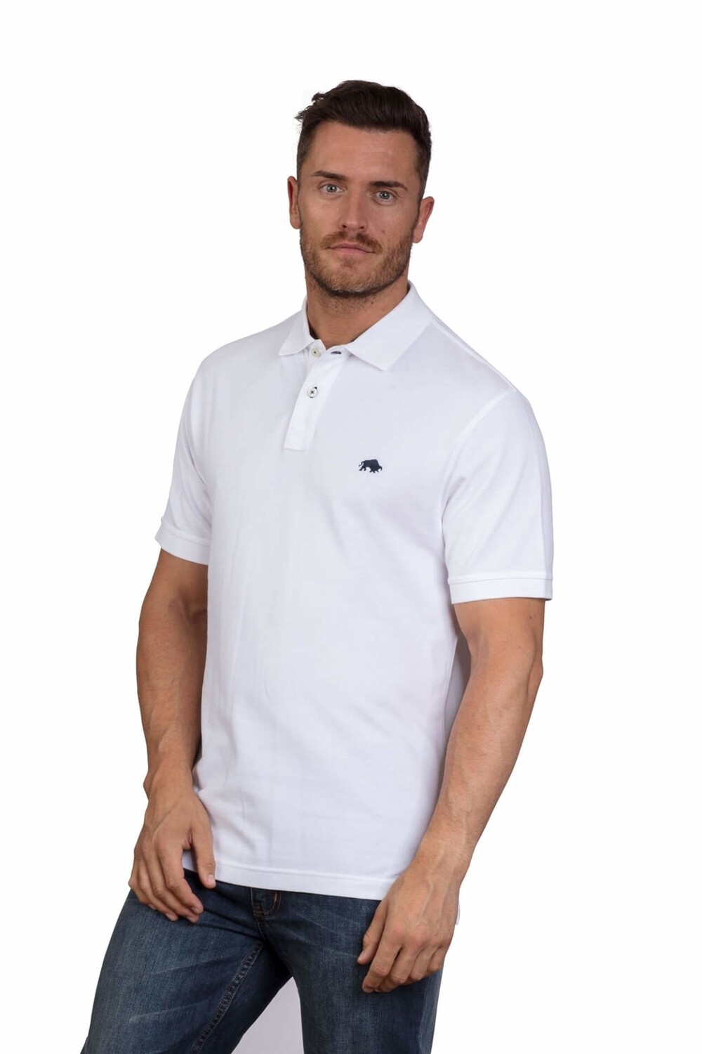 Классическая рубашка-поло из натурального хлопка Raging Bull, белый
Классическая рубашка-поло из натурального хлопка Raging Bull, белый
