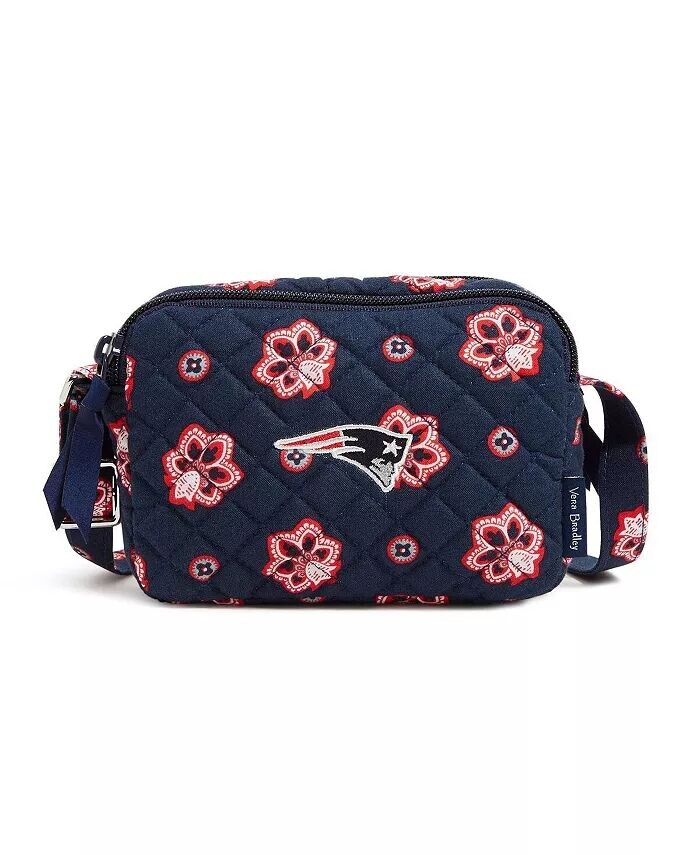 Женская маленькая сумка через плечо New England Patriots Stadium Vera Bradley, синий 
Женская маленькая сумка через плечо New England Patriots Stadium Vera Bradley, синий