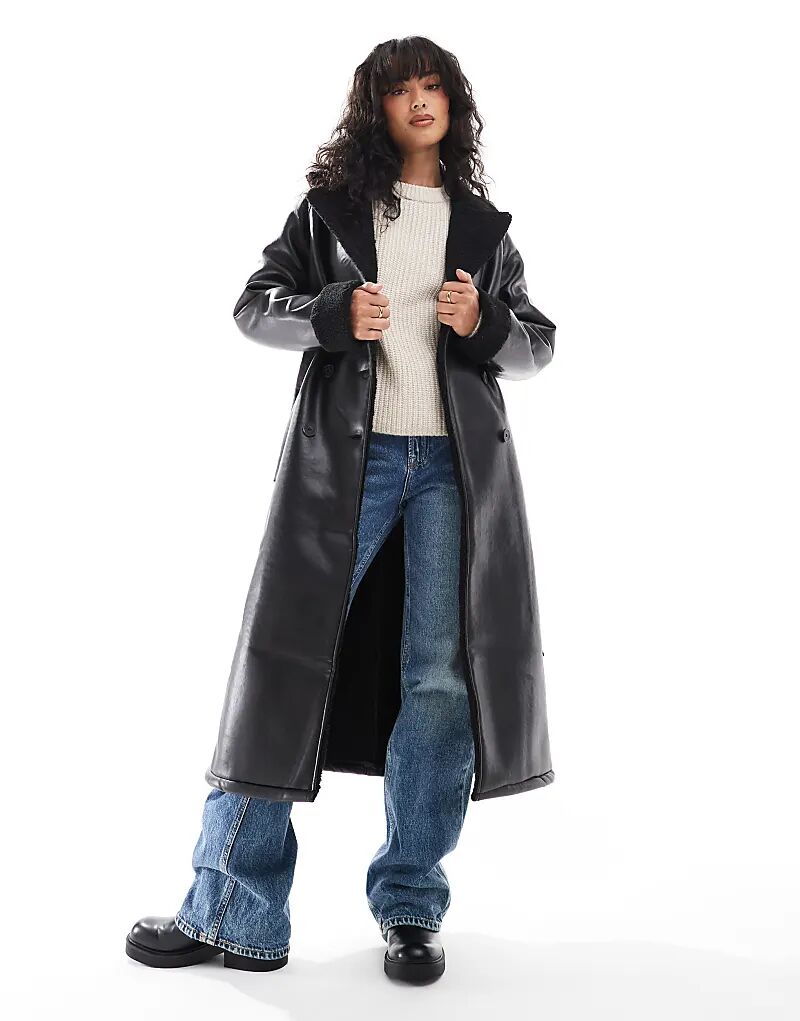 Удлиненное пальто-авиатор с отделкой из борга черного цвета Threadbare, Черный, Удлиненное пальто-авиатор с отделкой из борга черного цвета Threadbare
Удлиненное пальто-авиатор с отделкой из борга черного цвета Threadbare, Черный, Удлиненное пальто-авиатор с отделкой из борга черного цвета Threadbare