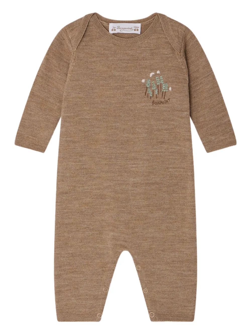 Шерстяной ромпер с вышивкой Bonpoint, коричневый
Шерстяной ромпер с вышивкой Bonpoint, коричневый