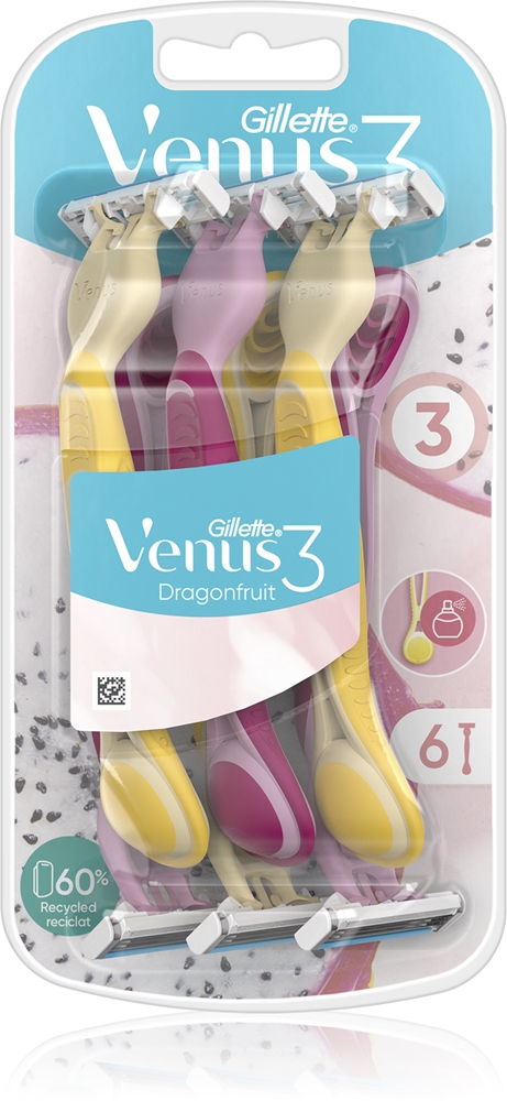 Одноразовые бритвы Venus Dragonfruit Gillette, 6 шт
Одноразовые бритвы Venus Dragonfruit Gillette, 6 шт