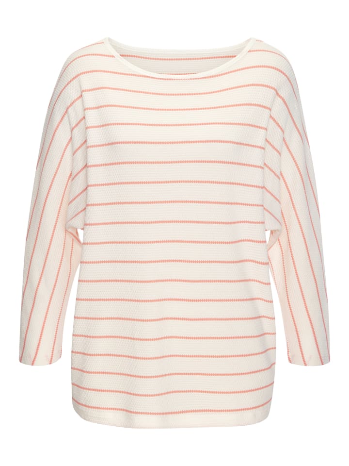 Рубашка с рукавами 3/4 белого и абрикосового цветов Vivance
Рубашка с рукавами 3/4 белого и абрикосового цветов Vivance