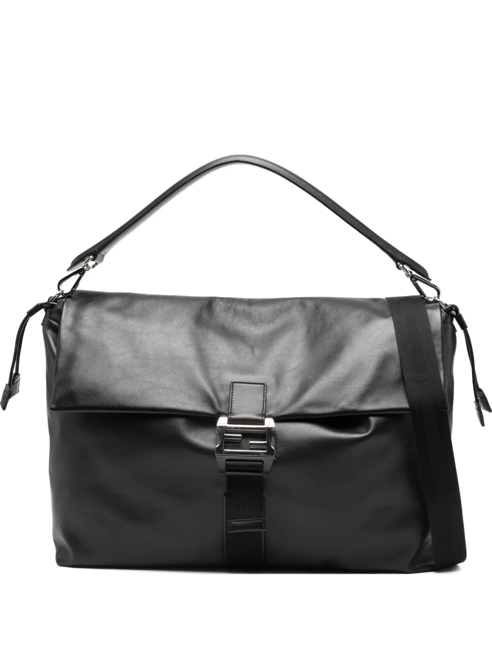 Сумка-тоут Maxi Flux с пряжкой Fendi, черный
Сумка-тоут Maxi Flux с пряжкой Fendi, черный