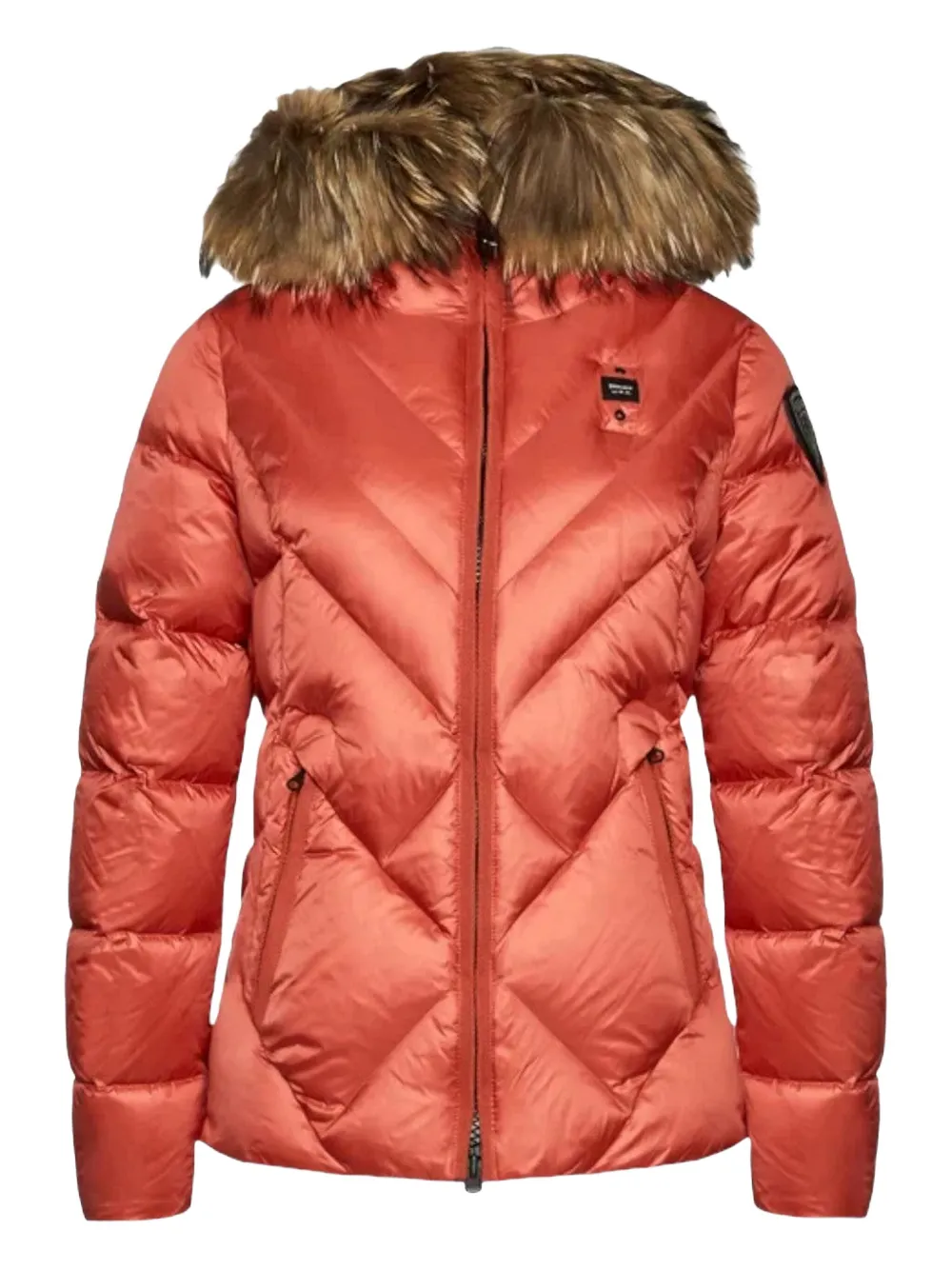 Пуховик с меховой отделкой Blauer, оранжевый
Пуховик с меховой отделкой Blauer, оранжевый