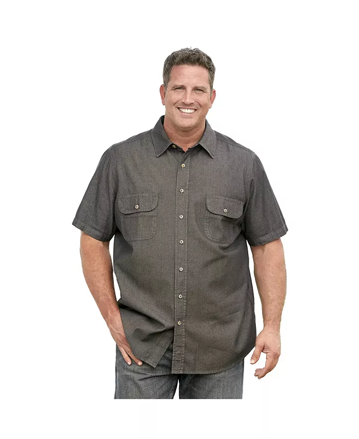 Рубашка с коротким рукавом из денима и твила Big & Tall by KingSize Boulder Creek, серый
Рубашка с коротким рукавом из денима и твила Big & Tall by KingSize Boulder Creek, серый