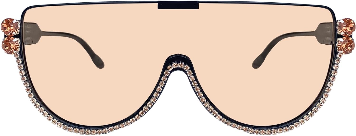 Большие солнцезащитные очки для женщин и мужчин, роскошные очки-маска в крупной оправе, защитные очки с плоской верхней частью, прозрачные очки для защиты глаз от УФ-излучения UV400 mincl, Diamond&champagne
Большие солнцезащитные очки для женщин и мужчин, роскошные очки-маска в крупной оправе, защитные очки с плоской верхней частью, прозрачные очки для защиты глаз от УФ-излучения UV400 mincl, Diamond&champagne