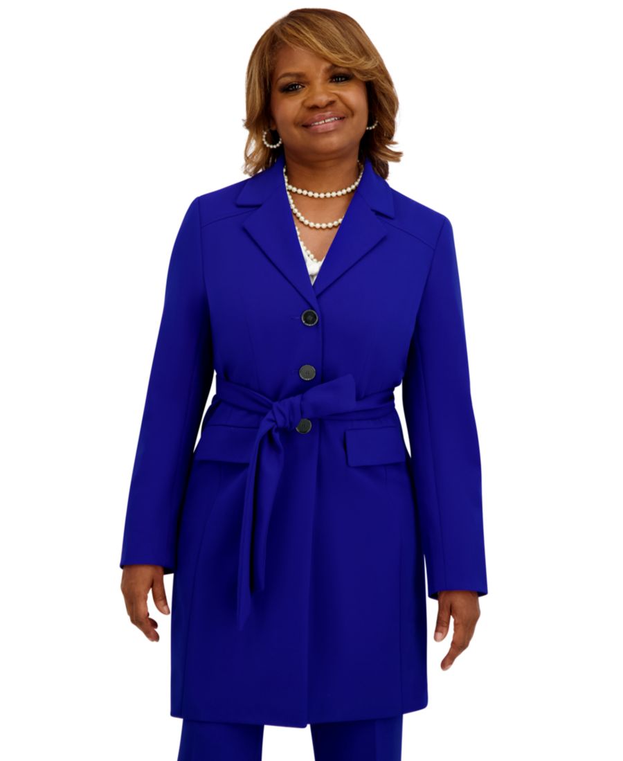 Женский тренч с тремя пуговицами и накладными карманами Kasper, Royal
Женский тренч с тремя пуговицами и накладными карманами Kasper, Royal