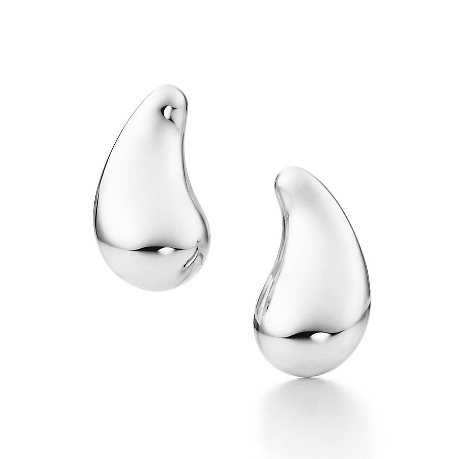 Серьги Tiffany & Co. Elsa Peretti Teardrop, серебро 
Серьги Tiffany & Co. Elsa Peretti Teardrop, серебро