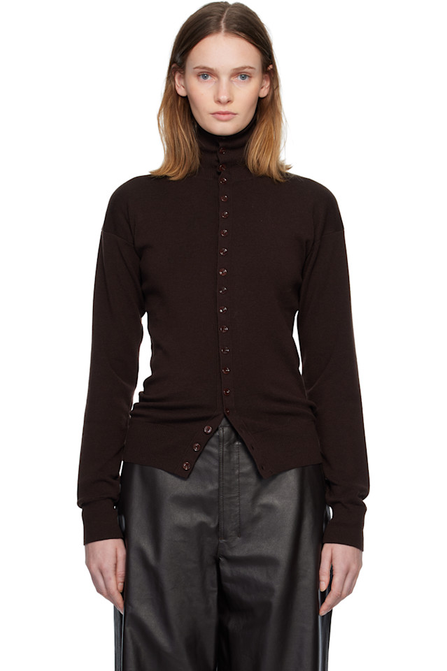 Lemaire Бордовый приталенный кардиган на пуговицах
Lemaire Бордовый приталенный кардиган на пуговицах