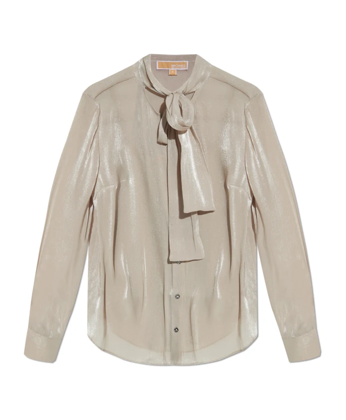 Блузка с люрексовой нитью Michael Kors, бежевый
Блузка с люрексовой нитью Michael Kors, бежевый