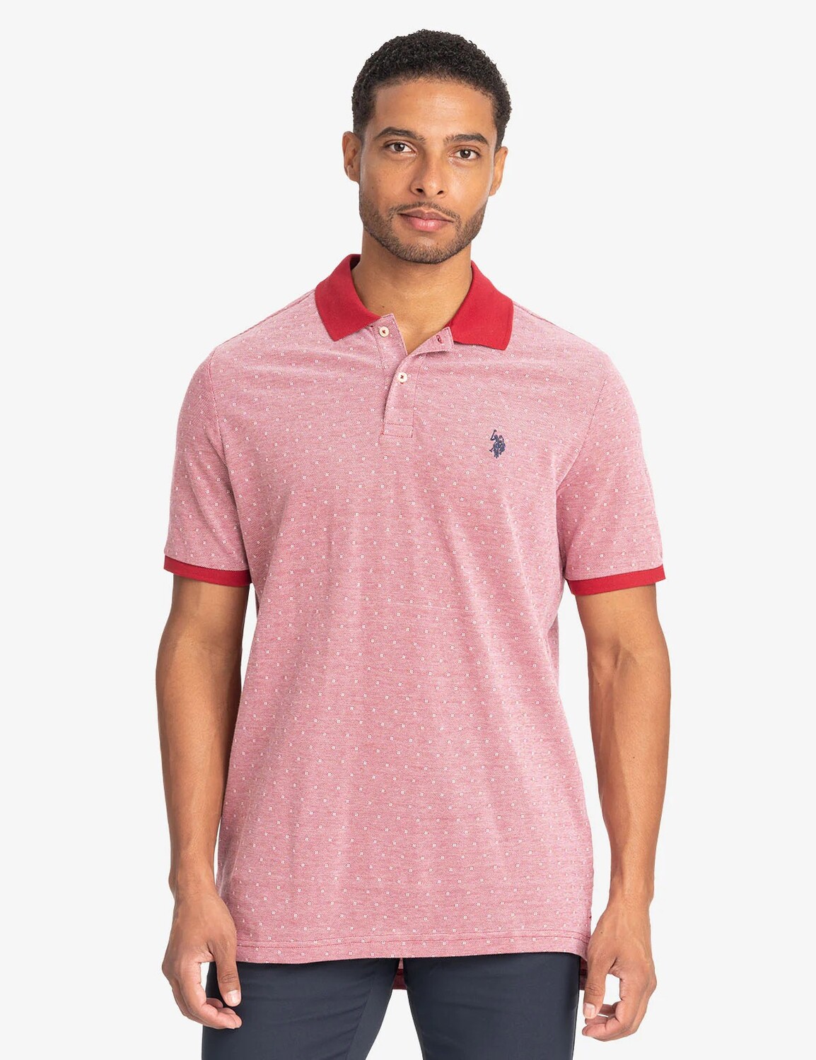 Футболка поло U.S. Polo Assn. Jacquard Birdseye Pique, красный
Футболка поло U.S. Polo Assn. Jacquard Birdseye Pique, красный