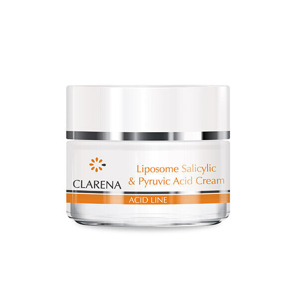 Clarena Acid Line Крем для лица с пировиноградной и салициловой кислотами, 50 мл
Clarena Acid Line Крем для лица с пировиноградной и салициловой кислотами, 50 мл