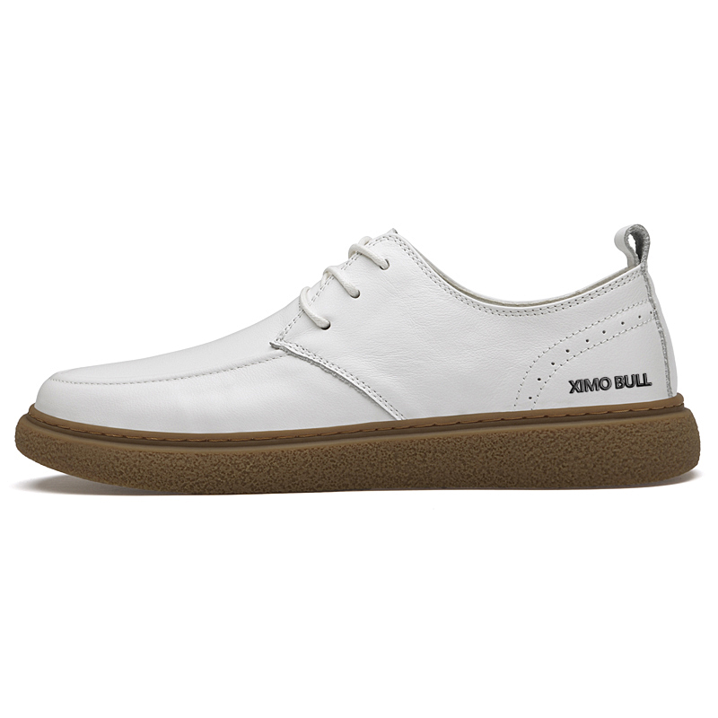 XIMO BULL Повседневные кожаные туфли мужские низкие черно-белые белые, цвет White
XIMO BULL Повседневные кожаные туфли мужские низкие черно-белые белые, цвет White