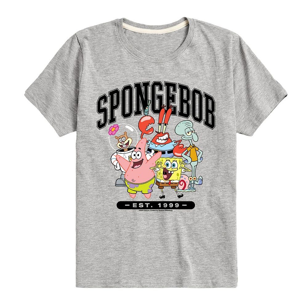 Мальчики 8-20 Губка Боб Приблиз. Футболка 1999 года с графическим рисунком Nickelodeon, цвет Athletic Heather
Мальчики 8-20 Губка Боб Приблиз. Футболка 1999 года с графическим рисунком Nickelodeon, цвет Athletic Heather