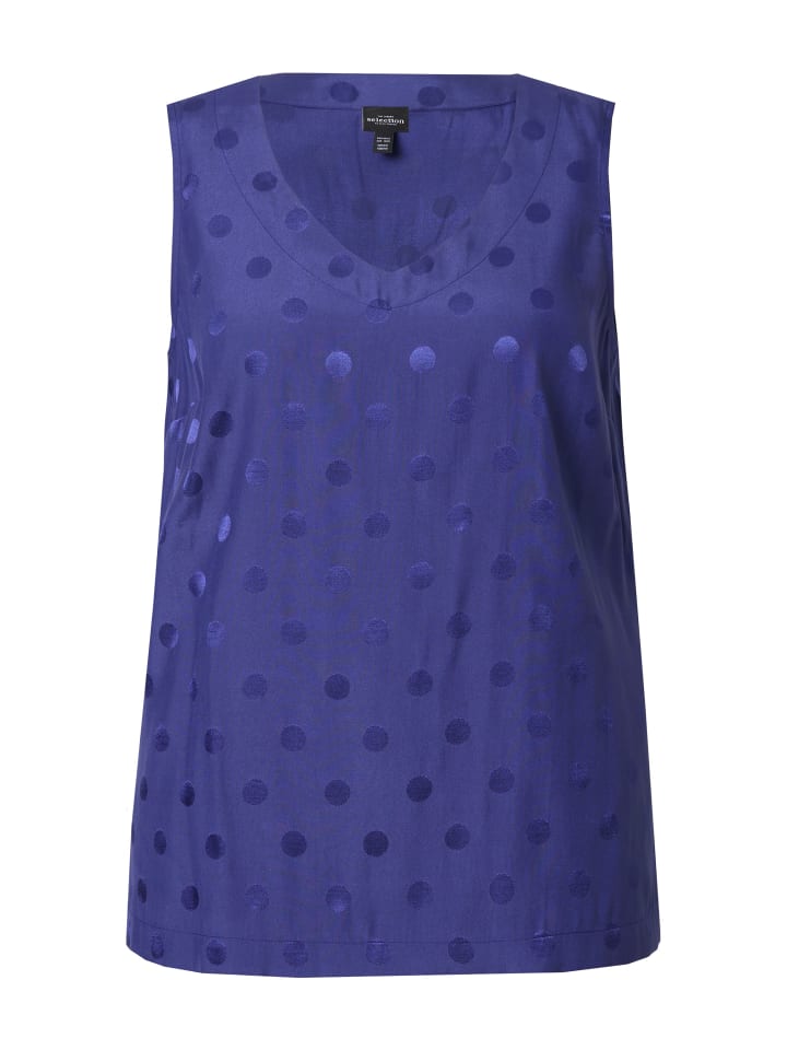 Блузка-топ чернильно-синего цвета Ulla Popken
Блузка-топ чернильно-синего цвета Ulla Popken