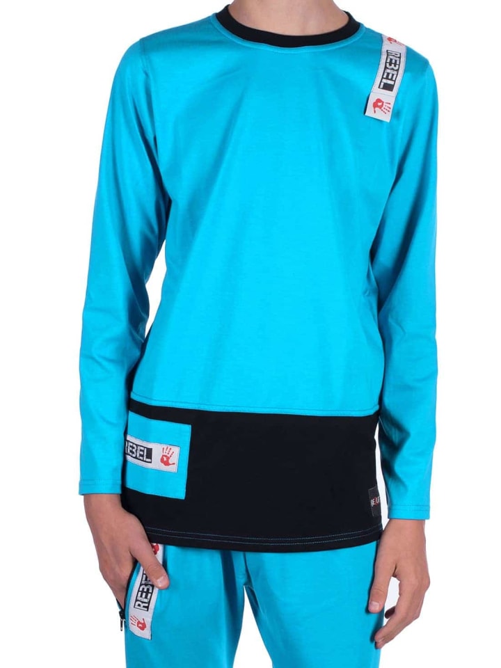 Рубашка с длинными рукавами бирюзового цвета BEZLIT
Рубашка с длинными рукавами бирюзового цвета BEZLIT