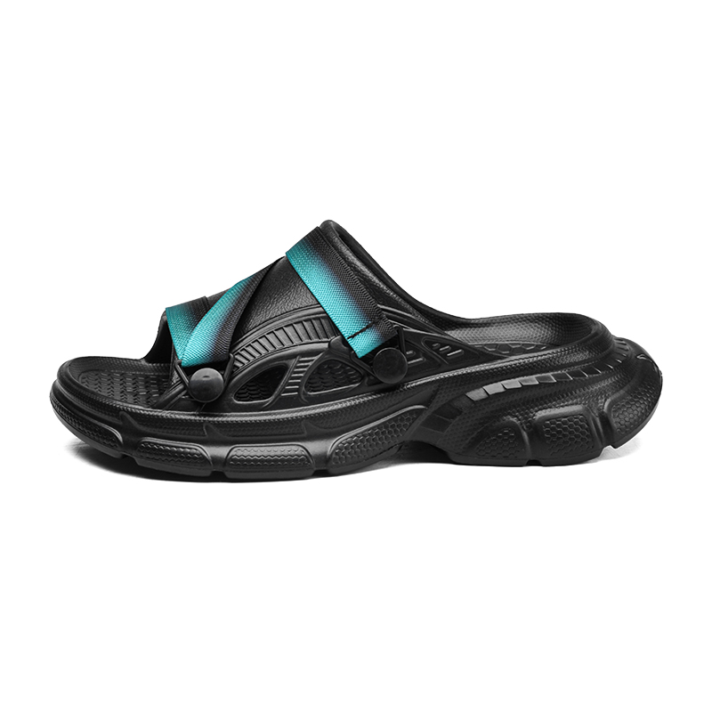 Тапочки-слайды EVA мужские LONGYING, Black Orange 
Тапочки-слайды EVA мужские LONGYING, Black Orange