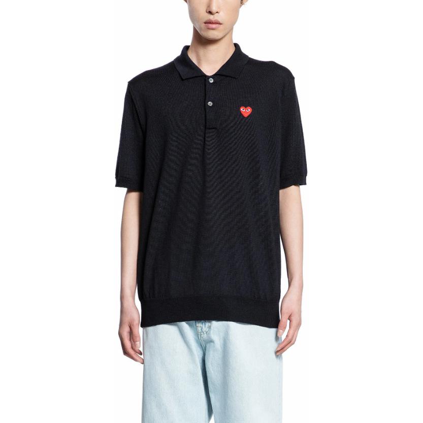 CDG Play Мужская черная поло, Черный, CDG Play Мужская черная поло
CDG Play Мужская черная поло, Черный, CDG Play Мужская черная поло