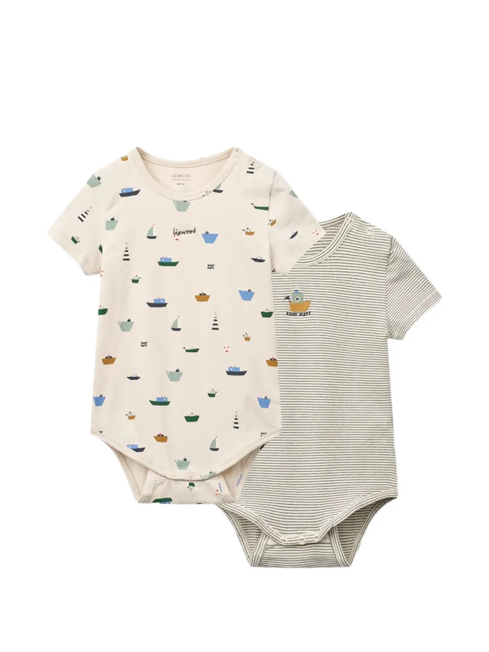 Полосатые боди с принтом лодок (набор из двух штук) Liewood, нейтральный
Полосатые боди с принтом лодок (набор из двух штук) Liewood, нейтральный