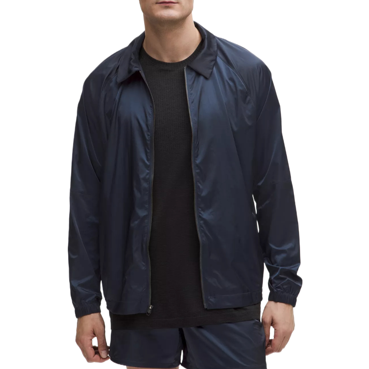 Lululemon Растягивающийся атласный нейлоновый спортивный пиджак, Royal Blue 
Lululemon Растягивающийся атласный нейлоновый спортивный пиджак, Royal Blue