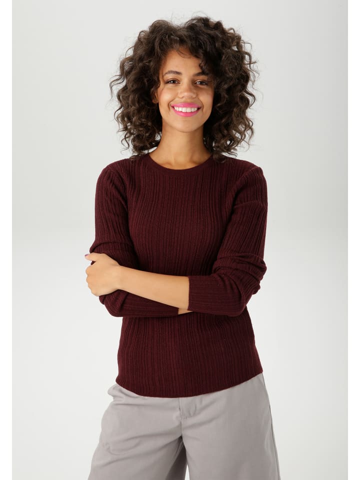 Aniston Свитер бордового цвета
Aniston Свитер бордового цвета