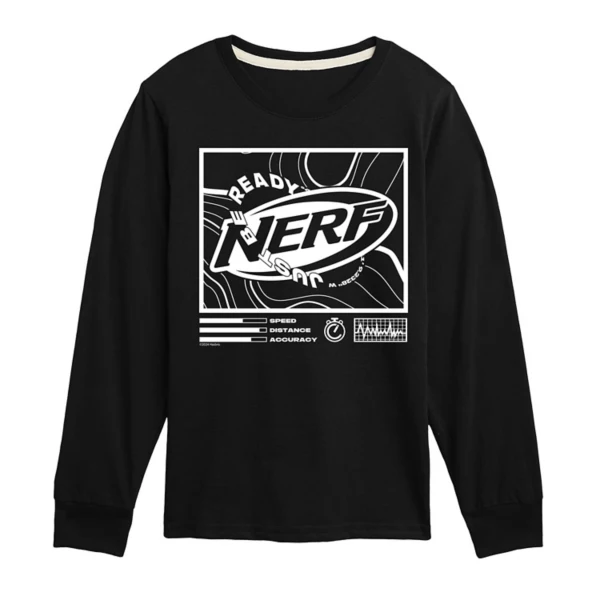Футболка с длинным рукавом с принтом «Just Be Ready» для мальчиков 8–20 лет Nerf, черный
Футболка с длинным рукавом с принтом «Just Be Ready» для мальчиков 8–20 лет Nerf, черный