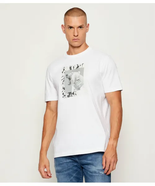 Футболка te_lupo Regular fit Boss Orange, белый 
Футболка te_lupo Regular fit Boss Orange, белый
