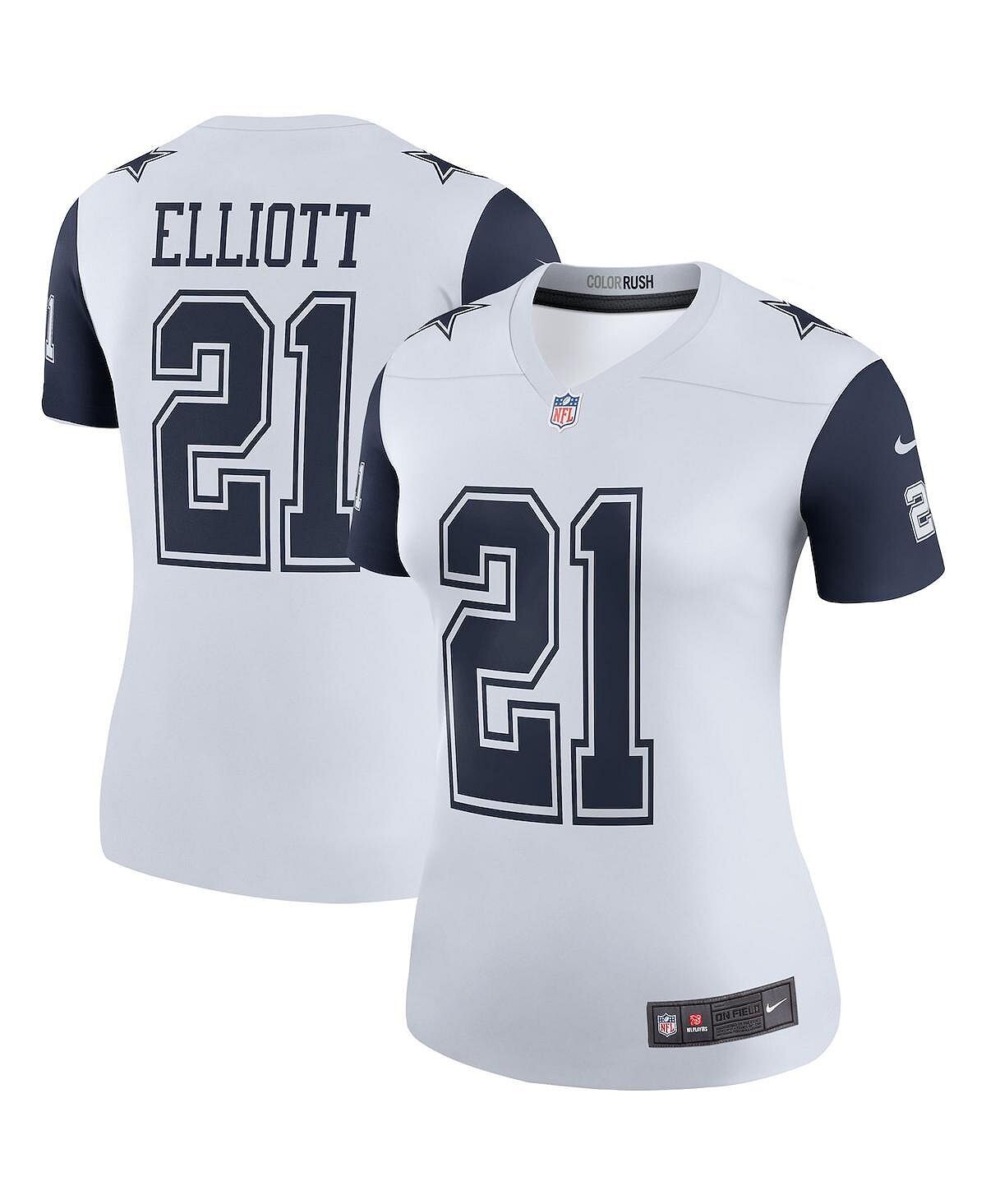 Женское джерси Ezekiel Elliott White Dallas Cowboys Color Rush Legend Player Nike, белый
Женское джерси Ezekiel Elliott White Dallas Cowboys Color Rush Legend Player Nike, белый