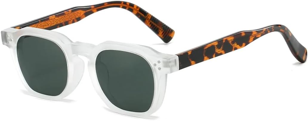 Ретро-солнцезащитные очки в квадратной оправе под черепаховую панцирь для женщин, персонализированная оправа контрастного цвета, модные солнцезащитные очки для мужчин с защитой от УФ-излучения UV400 TVTBBVV, Transparent
Ретро-солнцезащитные очки в квадратной оправе под черепаховую панцирь для женщин, персонализированная оправа контрастного цвета, модные солнцезащитные очки для мужчин с защитой от УФ-излучения UV400 TVTBBVV, Transparent