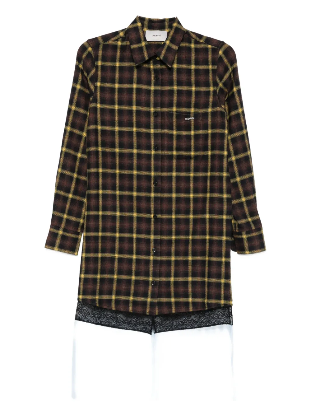 Платье с панельной многослойной отделкой Coperni, коричневый
Платье с панельной многослойной отделкой Coperni, коричневый