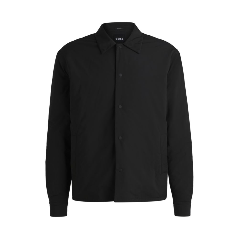 Свободная верхняя рубашка с легкой подкладкой BOSS, черный
Свободная верхняя рубашка с легкой подкладкой BOSS, черный
