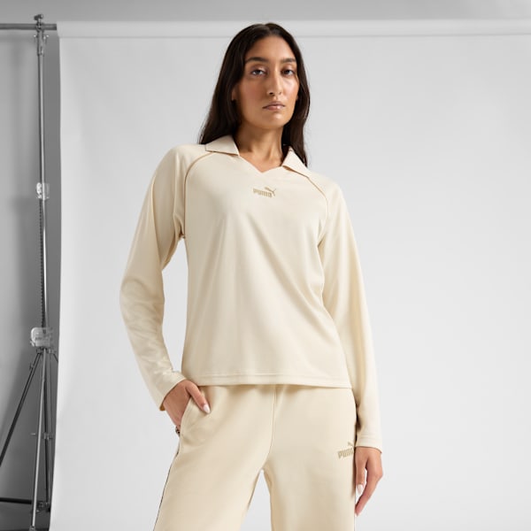 Женская рубашка-поло с длинным рукавом Puma Essentials Animal Print, белый
Женская рубашка-поло с длинным рукавом Puma Essentials Animal Print, белый