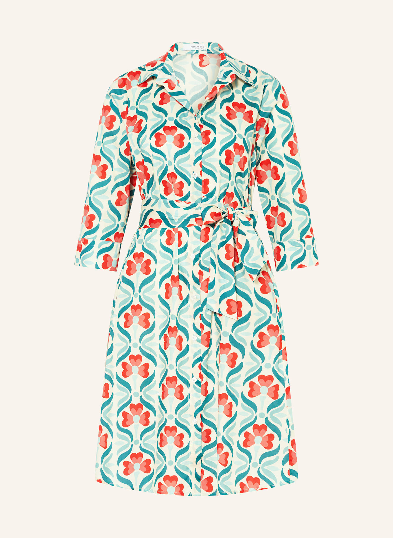 Платье-Рубашка с рукавами 3/4 Rossana Diva, мультиколор
Платье-Рубашка с рукавами 3/4 Rossana Diva, мультиколор