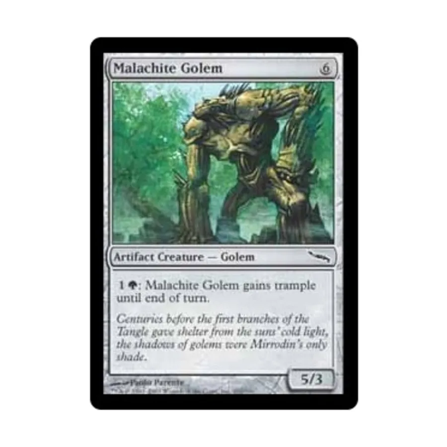 CCG Малахитовый голем (С) (Фольга), MTG - Mirrodin 
CCG Малахитовый голем (С) (Фольга), MTG - Mirrodin
