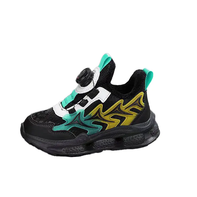 Водонепроницаемые и теплые низкие детские кроссовки для повседневной жизни BOBDOG, черный/зеленый 
Водонепроницаемые и теплые низкие детские кроссовки для повседневной жизни BOBDOG, черный/зеленый